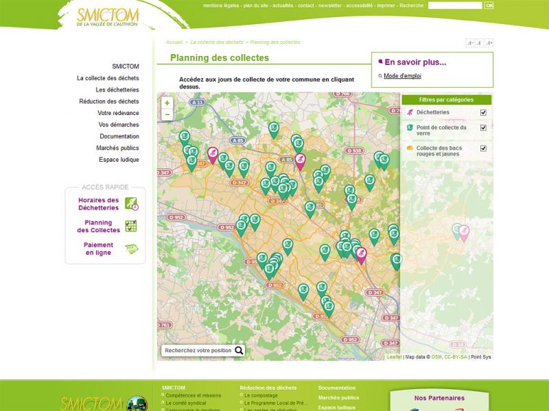 Une carte interactive pour mieux gérer vos déchets