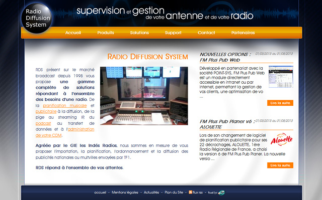 Refonte complète du site de Radio Diffusion System