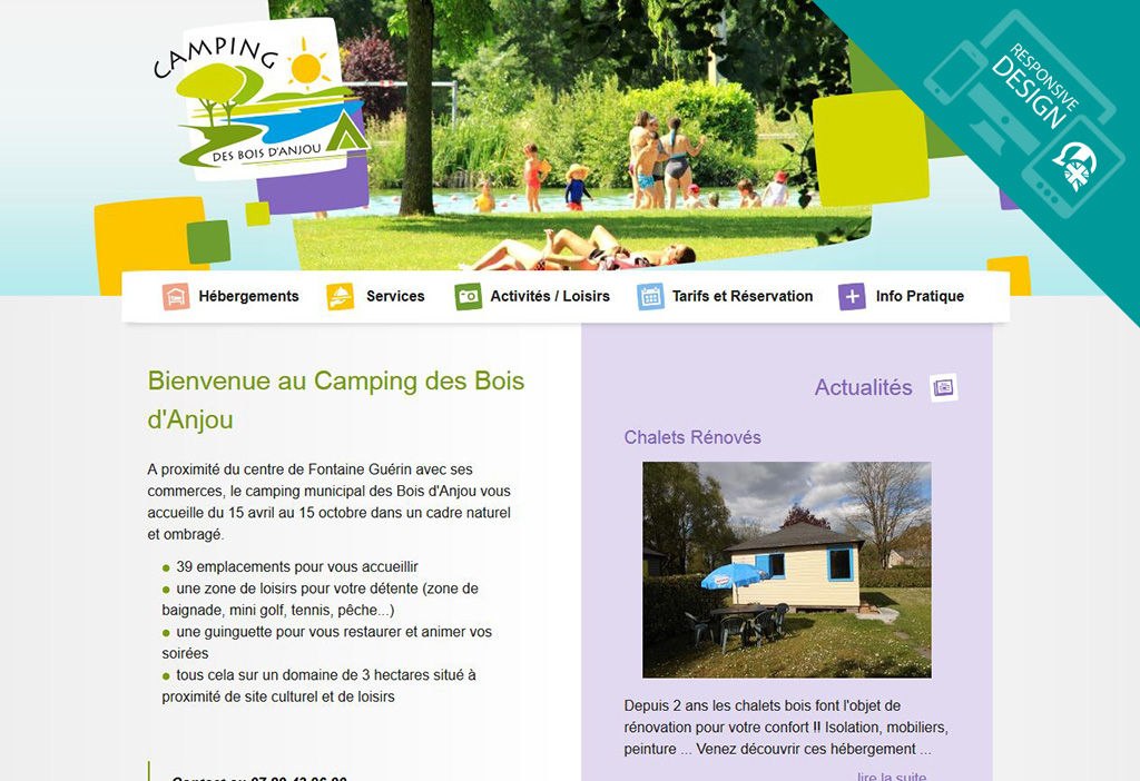 Camping au coeur de l'Anjou - Les Bois d'Anjou