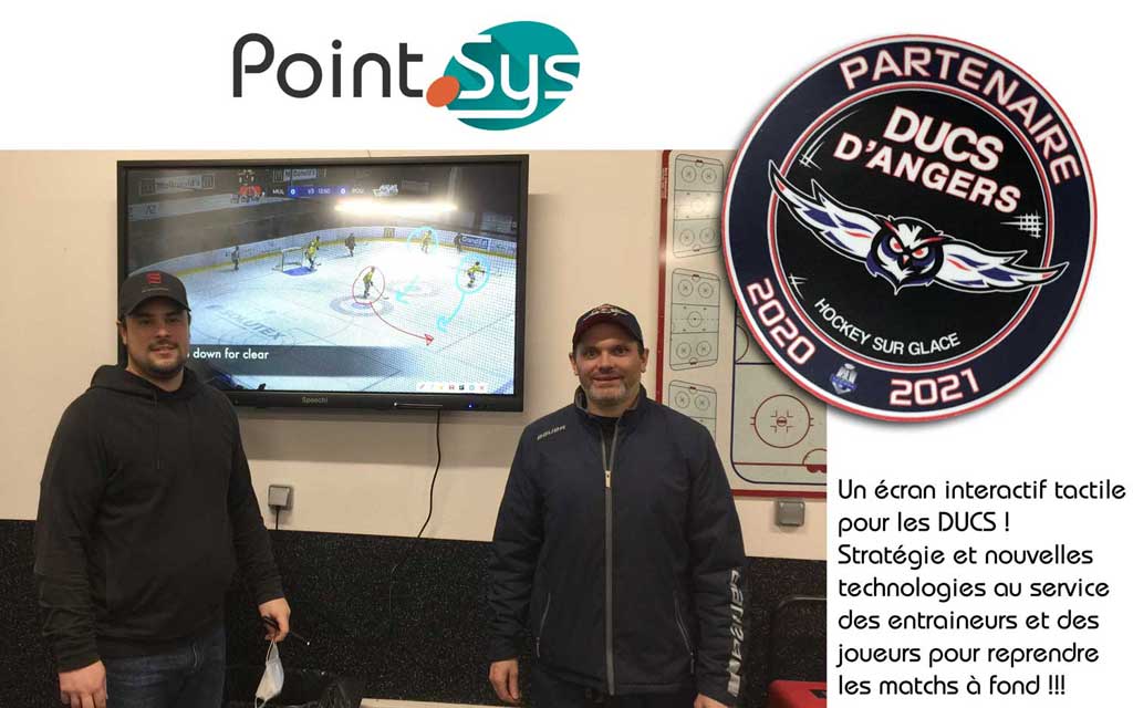 Point SYS Installe un écran interactif tactile pour les Ducs d'Angers