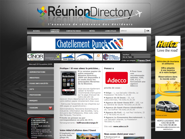 Refonte graphique de Réunion Directory
