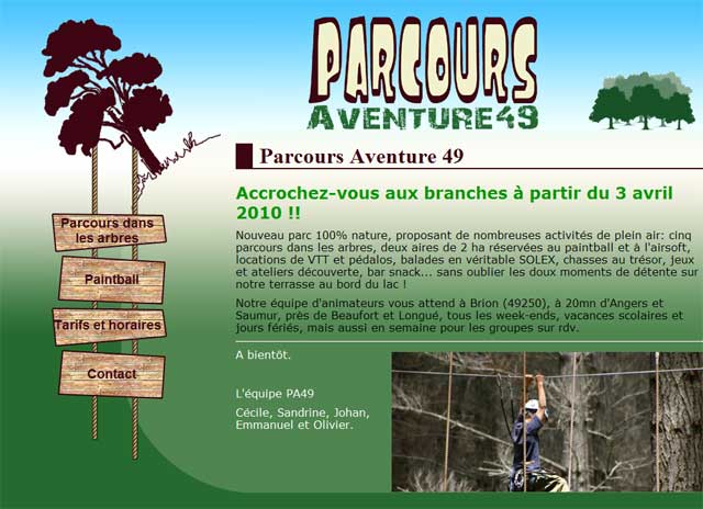 Parcours Aventure 49 arrive sur le Web