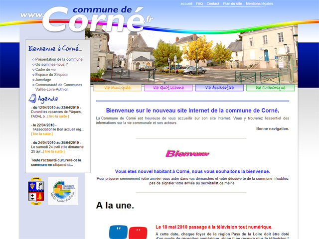 Un nouveau site pour la commune de Corné