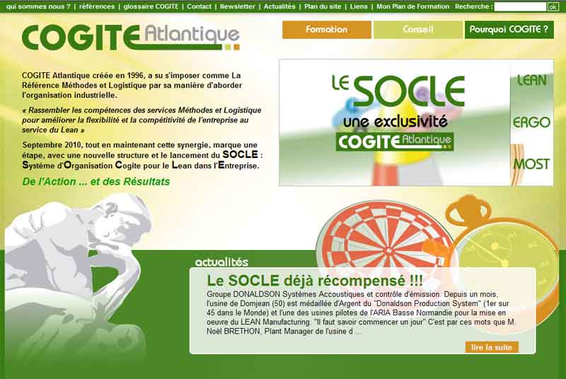 Le nouveau site de Cogite Atlantique