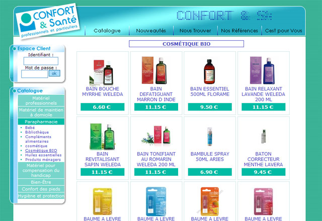 Confort et Santé lance son catalogue en ligne